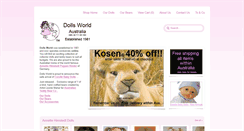 Desktop Screenshot of dollsworld.com.au